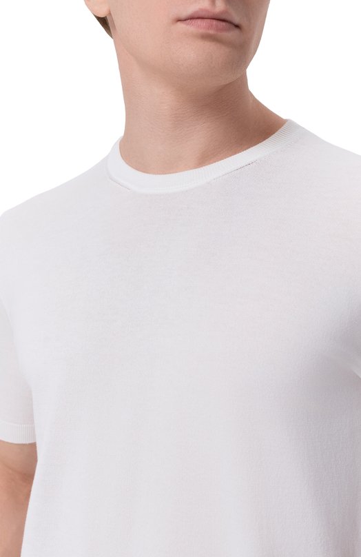 Хлопковый джемпер Andrea Campagna M5426-8055 Белый  M5426-8055 Фото 5