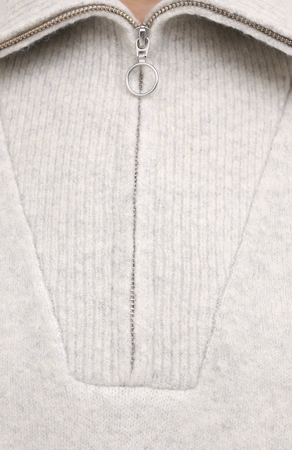 Свитер ISABEL MARANT ETOILE светло-серого цвета по цене 53950 руб., арт. PU0766-20A081E/FANCY, фото 5 Свитер ISABEL MARANT ETOILE, арт. PU0766-20A081E/FANCY, фото 5