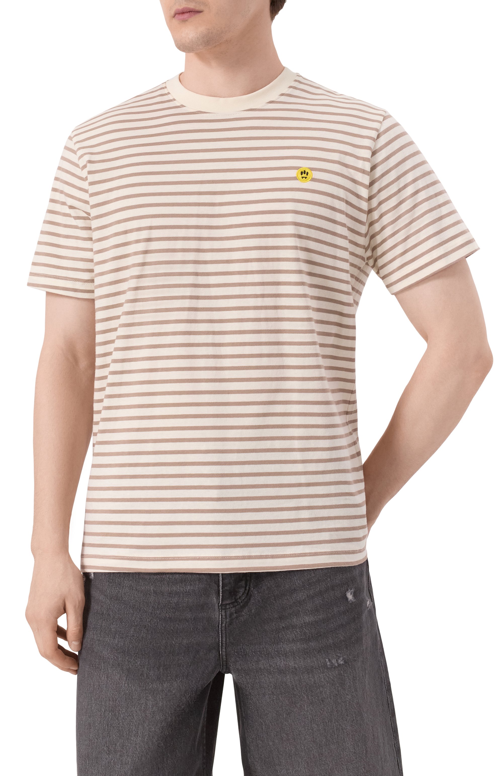 Хлопковая футболка BARROW, арт. S5BWMATH090, фото 3