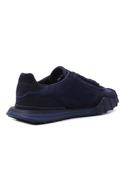 Замшевые кроссовки dg athletic DOLCE & GABBANA темно-синего цвета по цене 85700 руб., арт. CS2384/A0836, фото 4 Замшевые кроссовки dg athletic DOLCE & GABBANA, арт. CS2384/A0836, фото 4