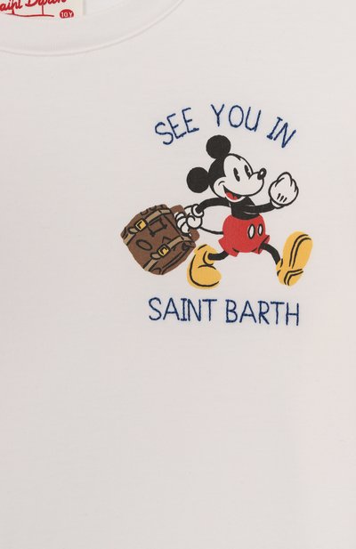 Хлопковая футболка mc2 saint barth x disney MC2 SAINT BARTH белого цвета по цене 9950 руб., арт. TSHIRT B0Y/02628H, фото 3 Хлопковая футболка mc2 saint barth x disney MC2 SAINT BARTH, арт. TSHIRT B0Y/02628H, фото 3