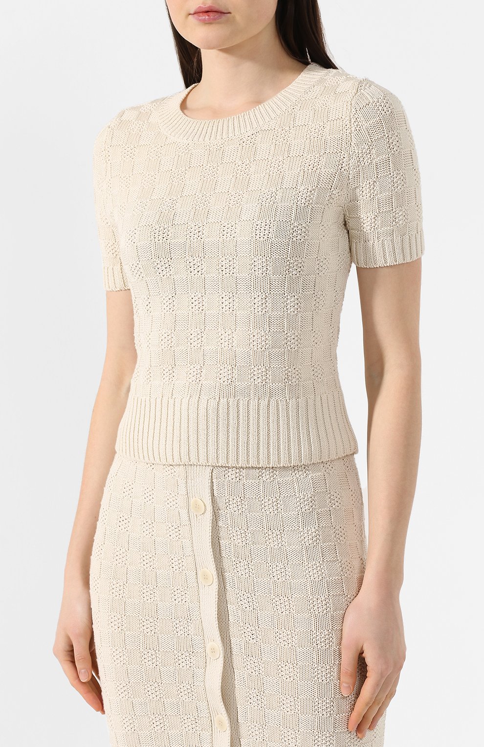 Топ из смеси хлопка и вискозы ALTUZARRA, арт. 219-828-981, фото 3