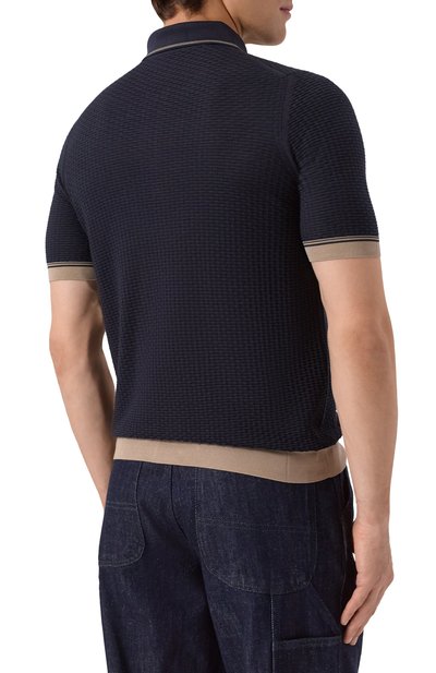 Шелковое поло ZILLI, арт. KZP002M0641VBSH00, фото 4