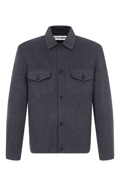 Мужская куртка-рубашка из шерсти и кашемира ATTACHMENT, арт. AB52-039