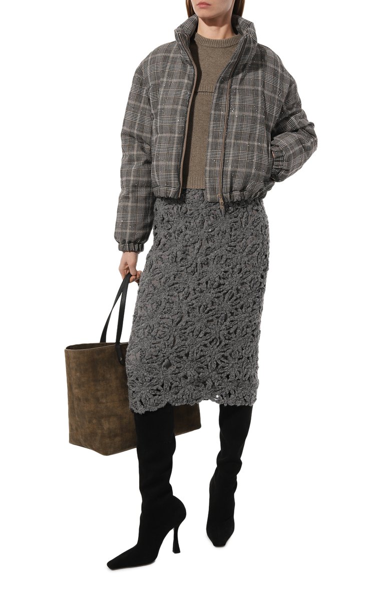 Куртка из шерсти и хлопка BRUNELLO CUCINELLI, арт. MD5402757P, фото 2