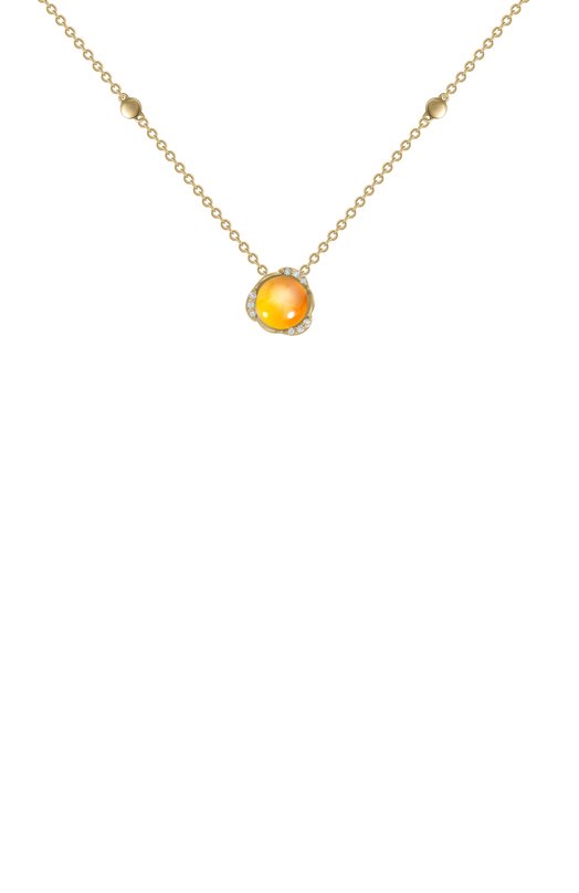 Колье Lucky Znaky MERLYZ-CH02-BTCIT-Y-8 MM Бесцветный  MERLYZ-CH02-BTCIT-Y-8 MM Фото 2