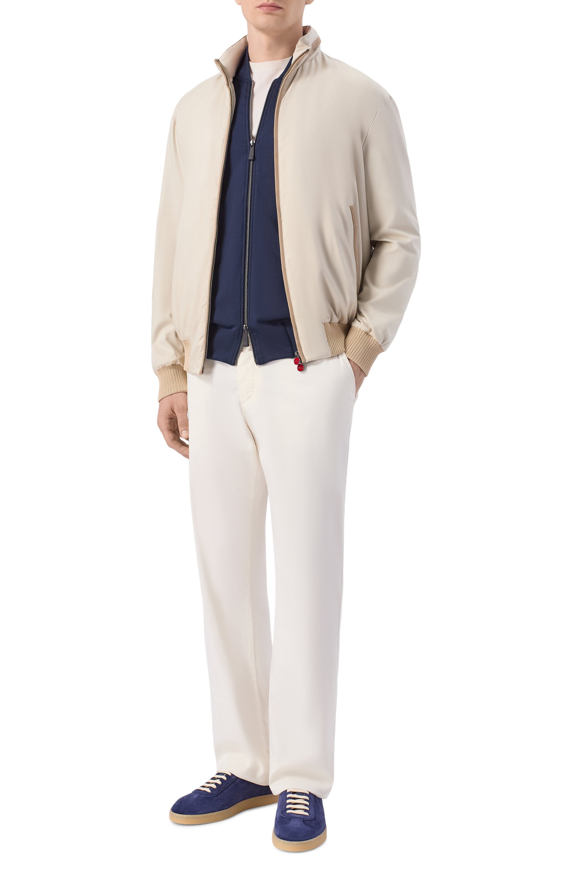 Замшевые кеды BRUNELLO CUCINELLI синего цвета по цене 130000 руб., арт. MZUMGLJ336, фото 2 Замшевые кеды BRUNELLO CUCINELLI, арт. MZUMGLJ336, фото 2