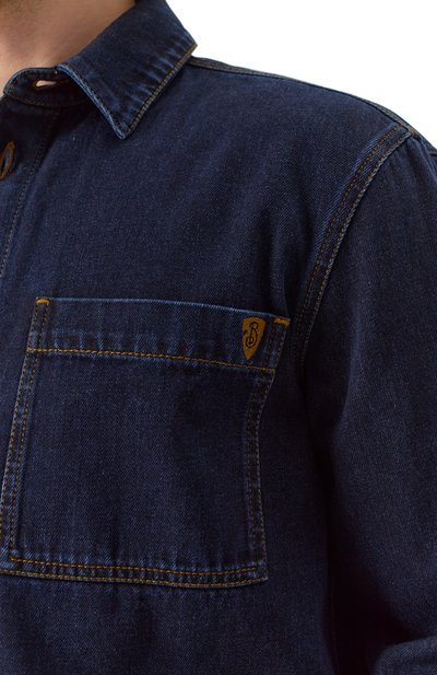 Джинсовая рубашка BURBERRY, арт. 8099416, фото 5