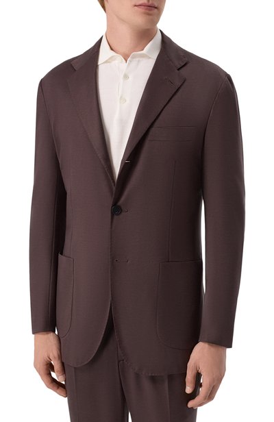 Шерстяной костюм KITON темно-коричневого цвета по цене 938500 руб., арт. UAS0106K0164I, фото 2 Шерстяной костюм KITON, арт. UAS0106K0164I, фото 2