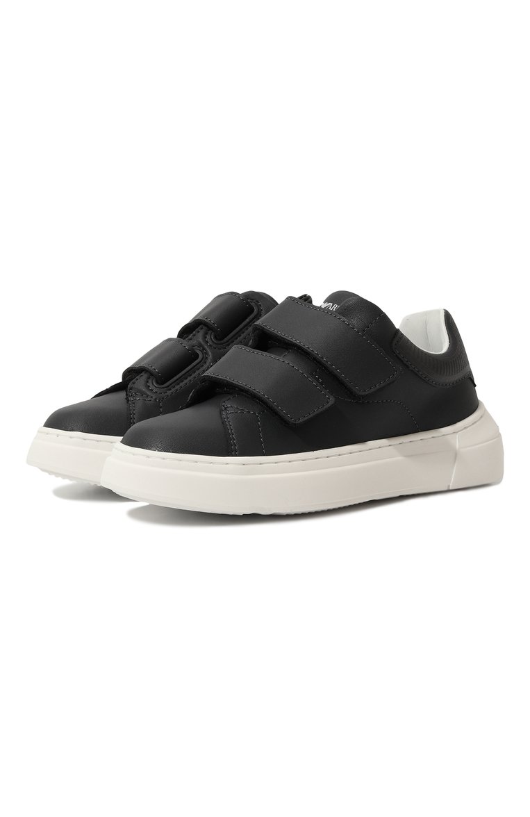 Кожаные кеды EMPORIO ARMANI, арт. XYX035/XCC76, фото 1