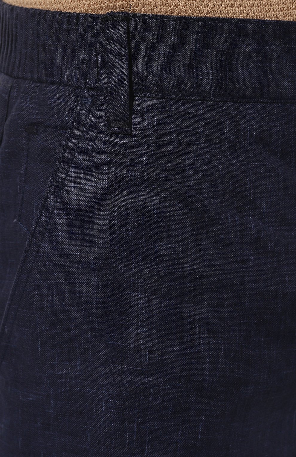 Льняные брюки ZILLI темно-синего цвета по цене 141500 руб., арт. M0Z-D0180-LIN01/R001, фото 5 Льняные брюки ZILLI, арт. M0Z-D0180-LIN01/R001, фото 5