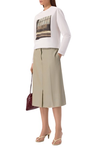 Хлопковый лонгслив JIL SANDER, арт. J03GC0156/J20363, фото 2