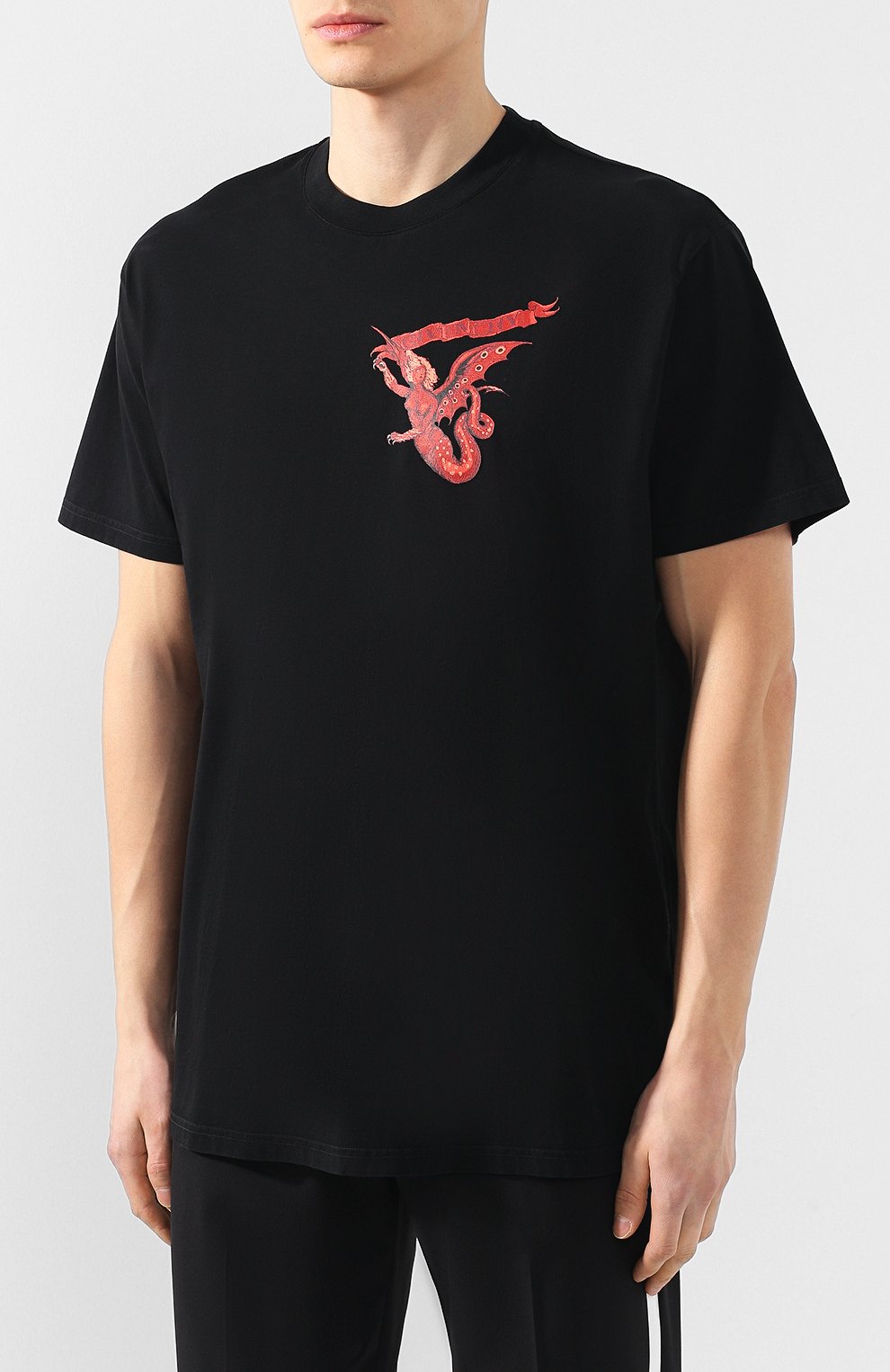 Хлопковая футболка  GIVENCHY, арт. BM70JP309P, фото 3