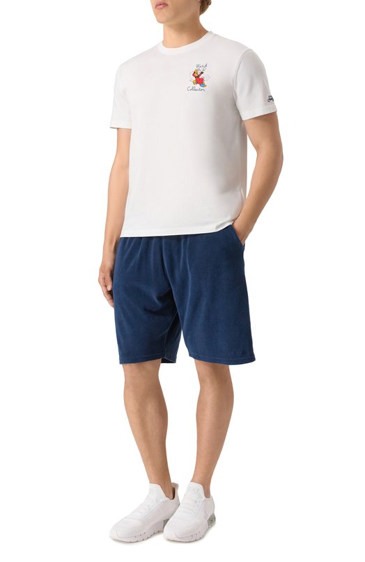 Хлопковая футболка MC2 Saint Barth STBM TSHIRT MAN/02912H Белый  STBM TSHIRT MAN/02912H Фото 2