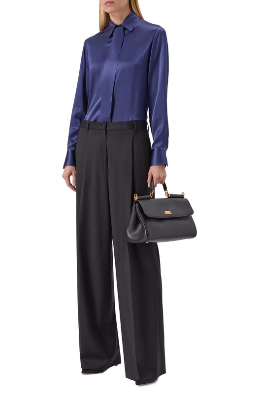 Шерстяные брюки Kiton D60101K0558G01 Чёрный  D60101K0558G01 Фото 2