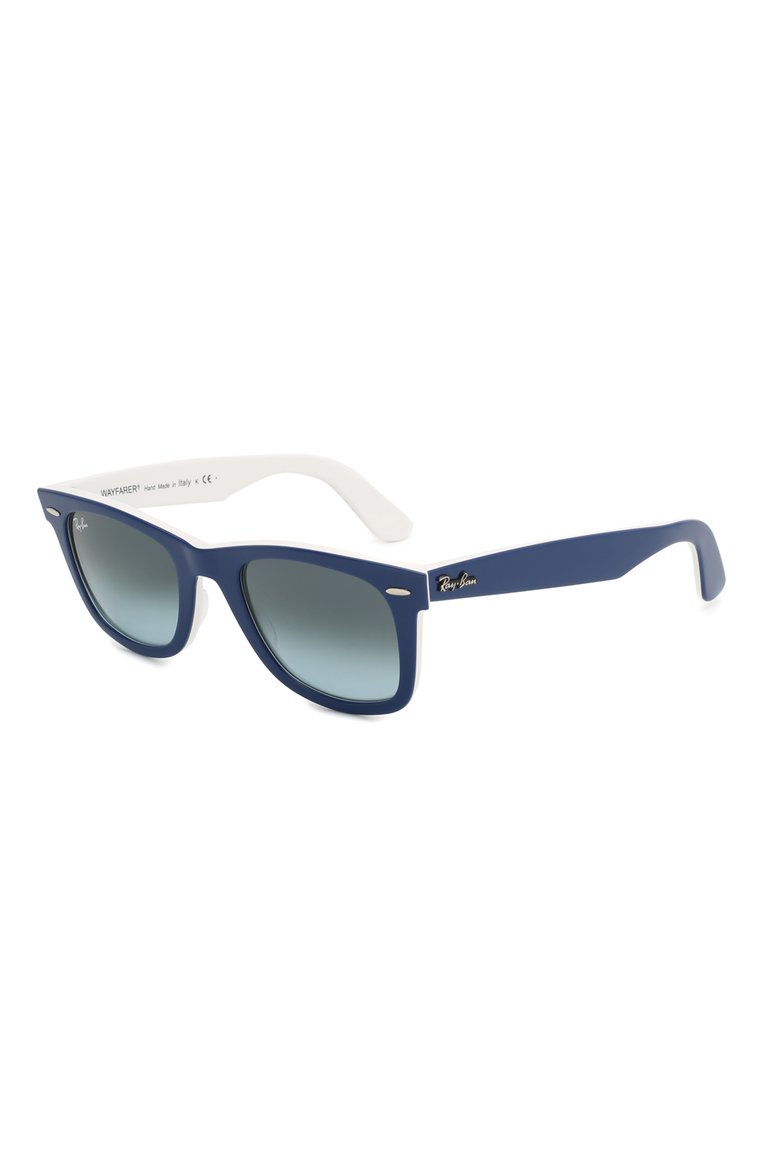 Женские солнцезащитные очки RAY-BAN синего цвета, арт. 2140-12993M | Фото 1 (Тип очков: С/з; Региональные ограничения белый список (Axapta Mercury): RU, Не проставлено; Кросс-КТ: С/з-унисекс; Нос: Не проставлено; Материал: Пластик; Очки форма: Прямоугольные; Оптика Гендер: оптика-унисекс)
