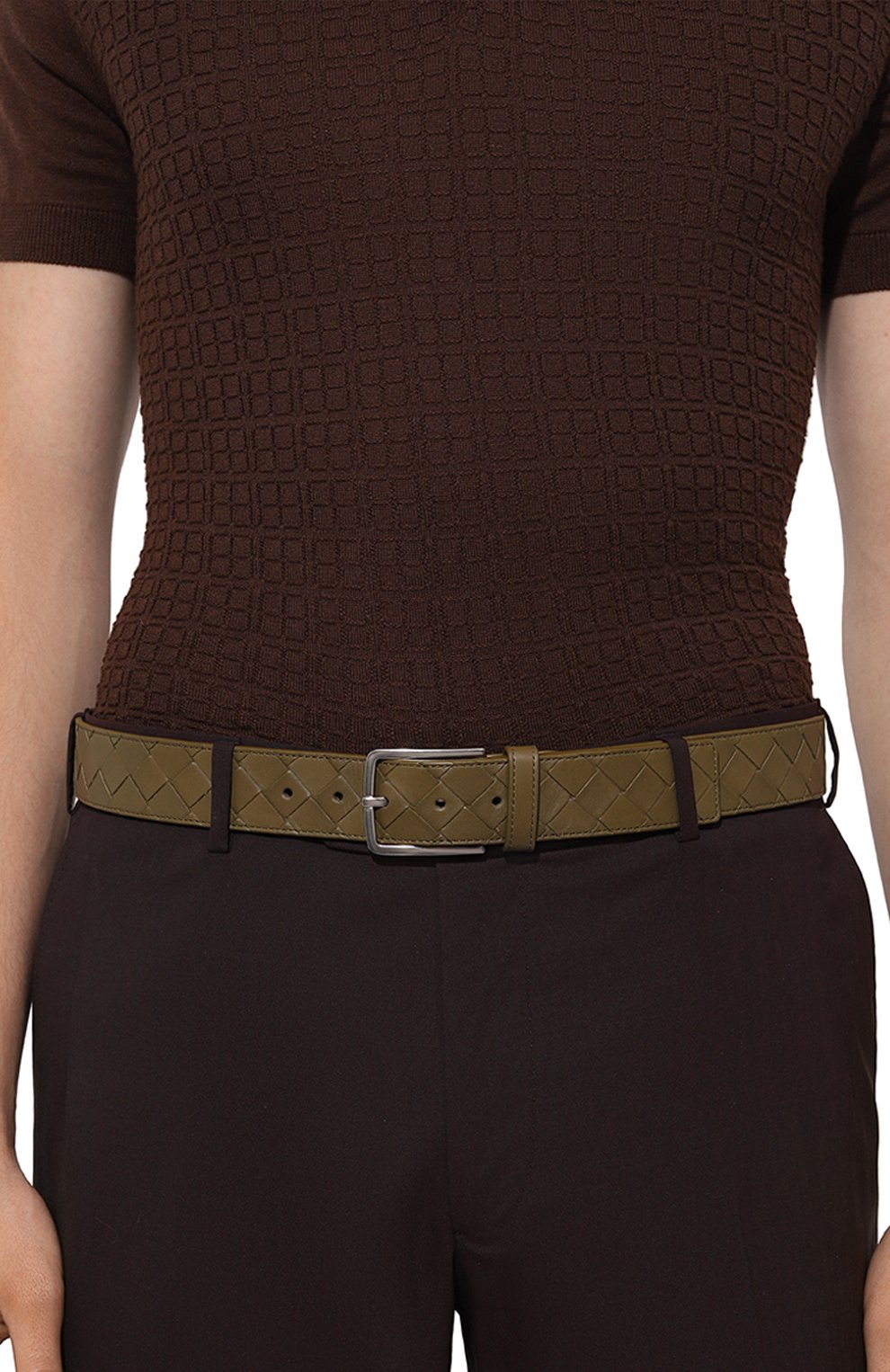 Кожаный ремень BOTTEGA VENETA, арт. 609182/VCPQ3, фото 2