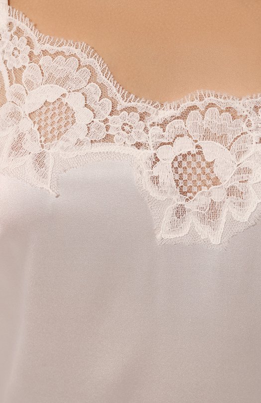 Шелковая сорочка Dolce & Gabbana 06A00T/0N013 Кремовый  06A00T/0N013 Фото 5