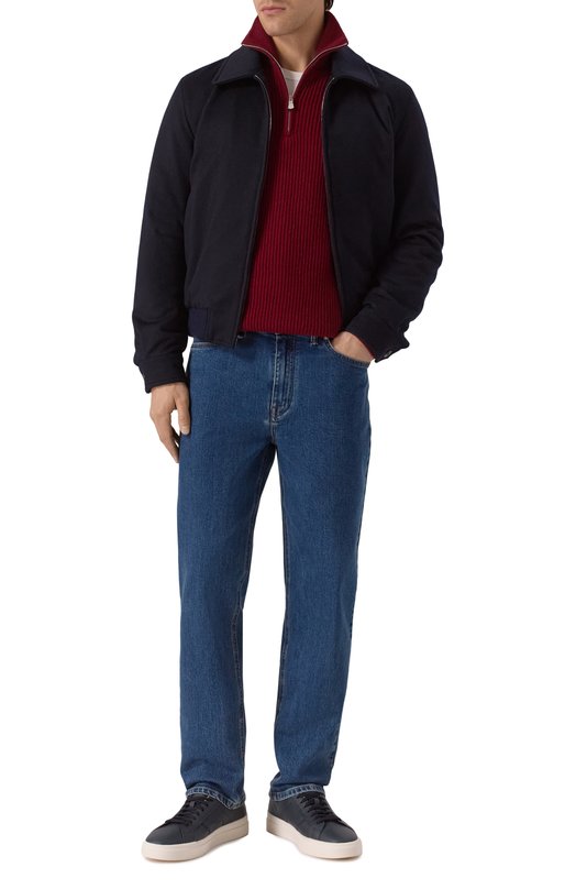 Шерстяной свитер Andrea Campagna M5625-6141 Бордовый  M5625-6141 Фото 2