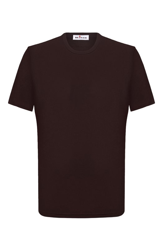 Хлопковая футболка Kiton UNWM008K0747D Бордовый UNWM008K0747D