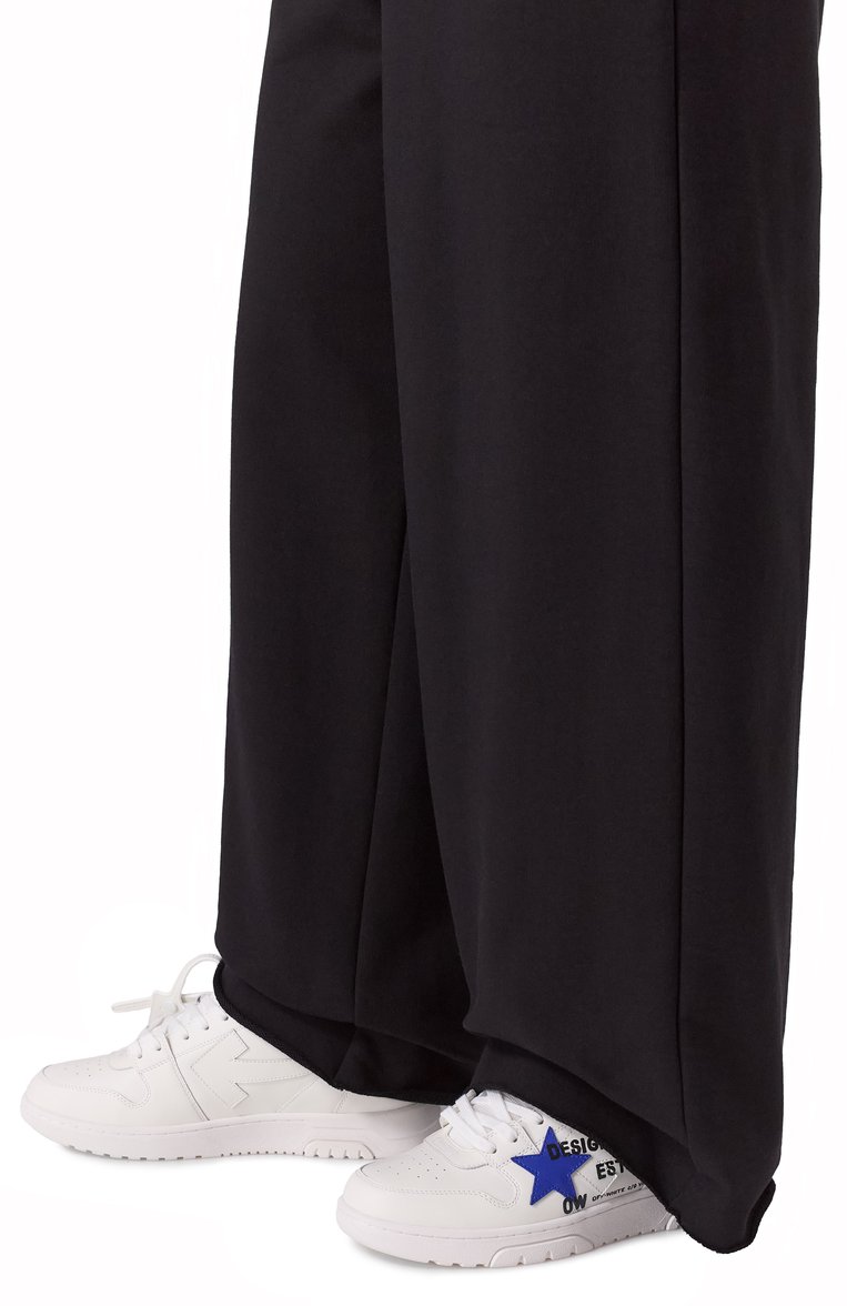 Мужские комбинированные кеды out of office OFF-WHITE белого цвета, арт. 0MIA189S25LEA00D | Фото 3 (Материал внешний: Натуральная кожа; Подошва: Массивная; Материал внутренний: Текстиль; Автоматизация ТО: Проставлено; Кросс-КТ: Низкие; Стили: Классический; Автоматизация состава: Проставлено; Материал утеплителя: Без утеплителя)