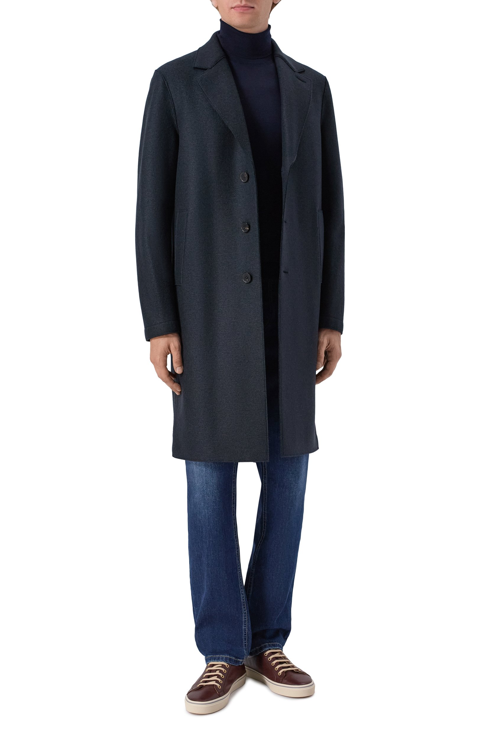 Шерстяная водолазка CORNELIANI темно-синего цвета по цене 66850 руб., арт. 28M523/2A25126, фото 2 Шерстяная водолазка CORNELIANI, арт. 28M523/2A25126, фото 2