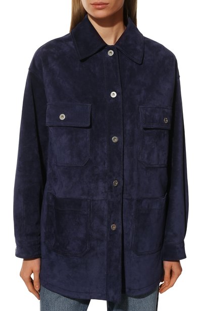 Замшевая куртка MIU MIU, арт. MPV801-054-F0016, фото 3