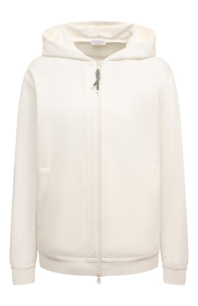 Женский хлопковая толстовка BRUNELLO CUCINELLI, арт. MH827B1190