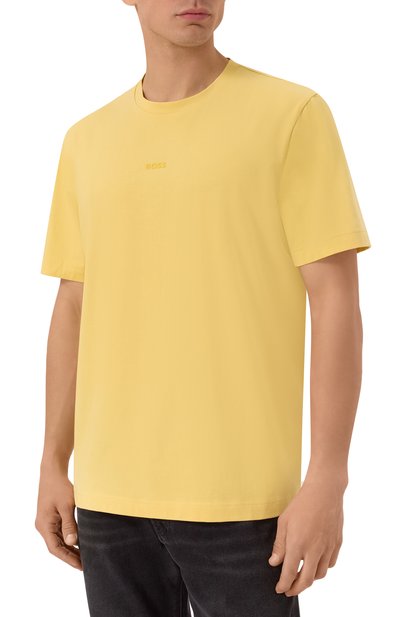 Хлопковая футболка BOSS ORANGE, арт. 50473278, фото 3