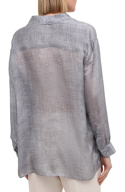 Шелковая рубашка GIORGIO ARMANI, арт. 1SHCCZ34/TZ813, фото 4