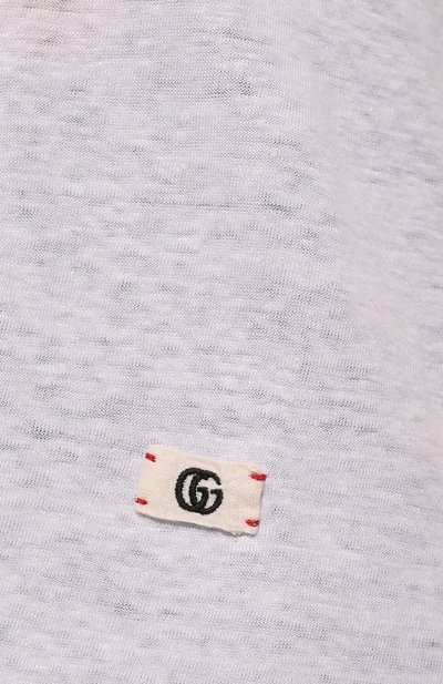 Льняная футболка GUCCI, арт. 650083 XJC6N, фото 5