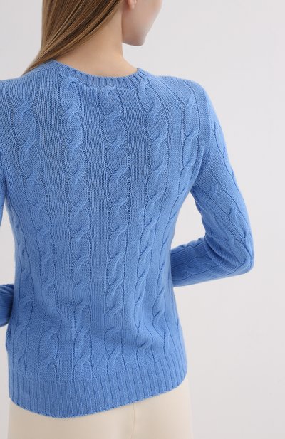 Кашемировый пуловер RALPH LAUREN голубого цвета по цене 84350 руб., арт. 290615209, фото 4 Кашемировый пуловер RALPH LAUREN, арт. 290615209, фото 4