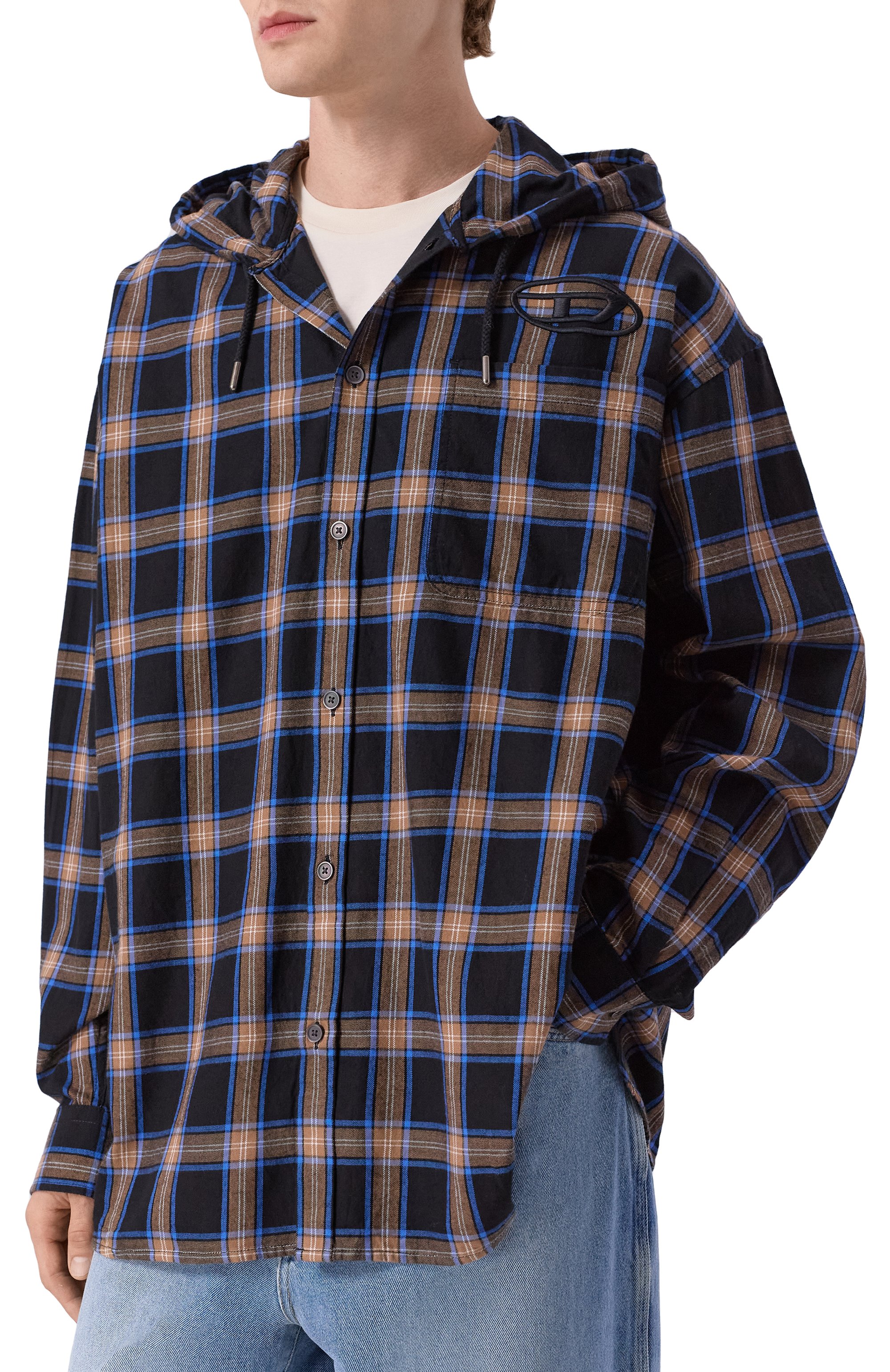 Хлопковая рубашка DIESEL, арт. A19446/0AJFI, фото 3