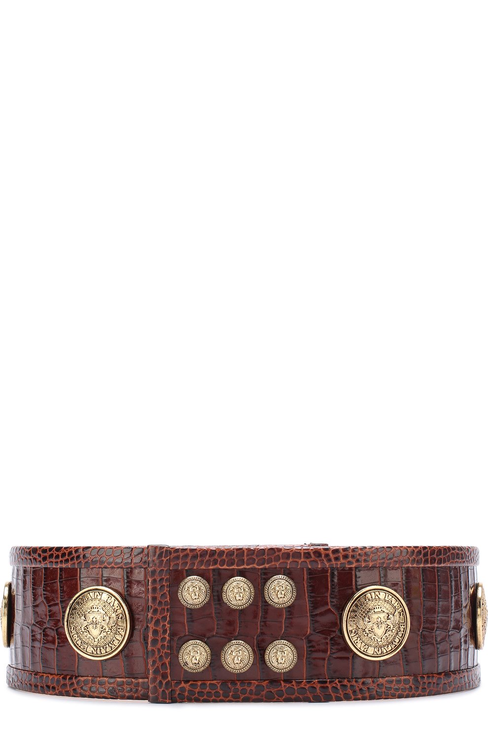 Кожаный ремень с металлическими заклепками BALMAIN, арт. 119810/355P, фото 1