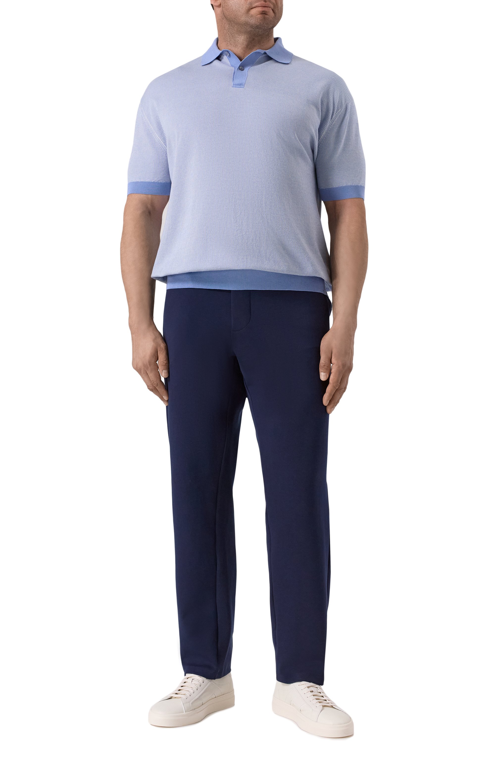 Поло из хлопка и кашемира PAUL&SHARK, арт. 25411604/3XL, фото 2