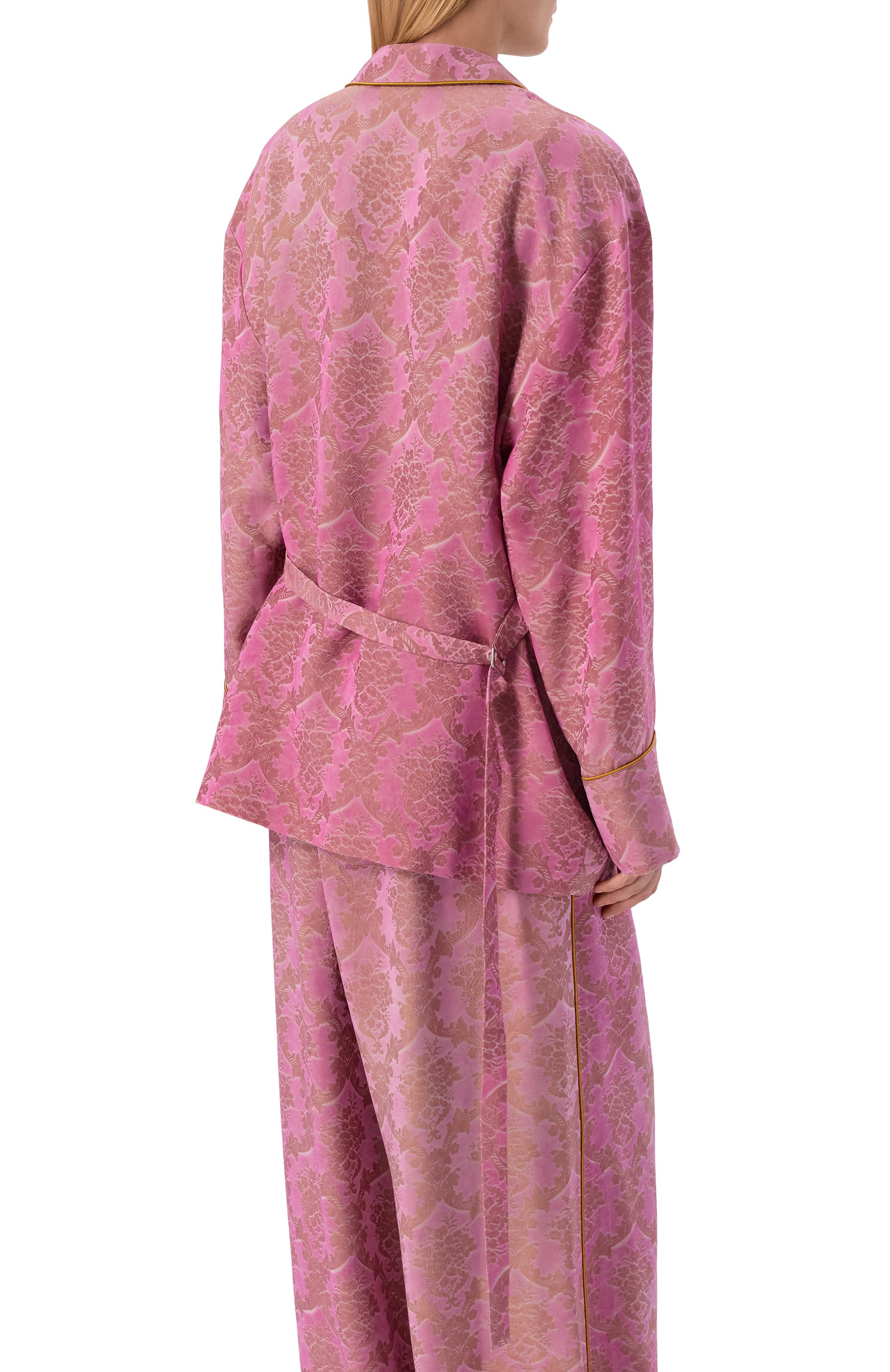 Рубашка ANN DEMEULEMEESTER розового цвета по цене 227500 руб., арт. B0014007/FA730, фото 4 Рубашка ANN DEMEULEMEESTER, арт. B0014007/FA730, фото 4