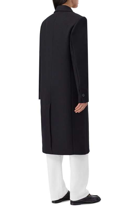 Шерстяное пальто TOTEME 261-WR00198-FB0005 Чёрный  261-WR00198-FB0005 Фото 4