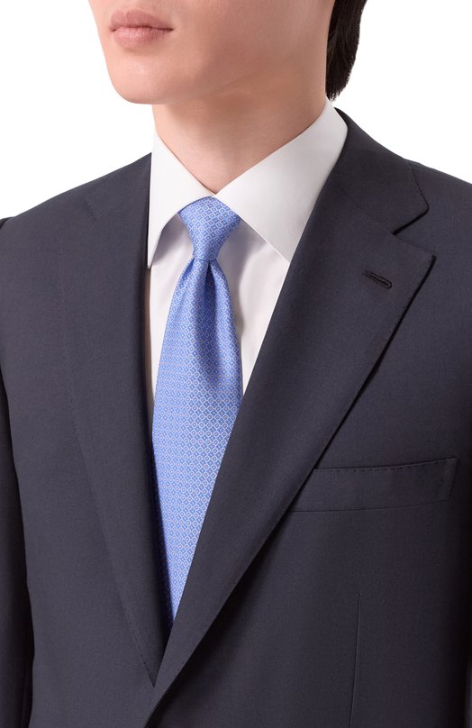 Шелковый галстук Stefano Ricci CCXL/60017 Голубой  CCXL/60017 Фото 2