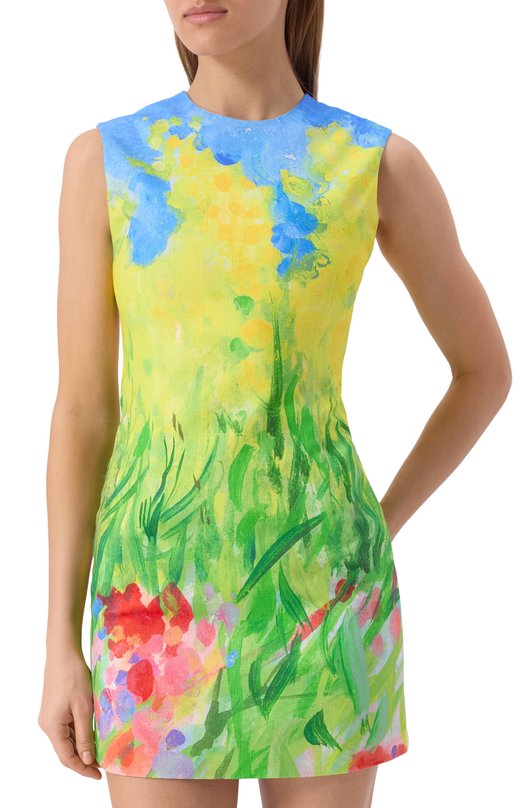 Хлопковое платье MSGM 3842MDA46 257362/257362 Разноцветный  3842MDA46 257362/257362 Фото 3