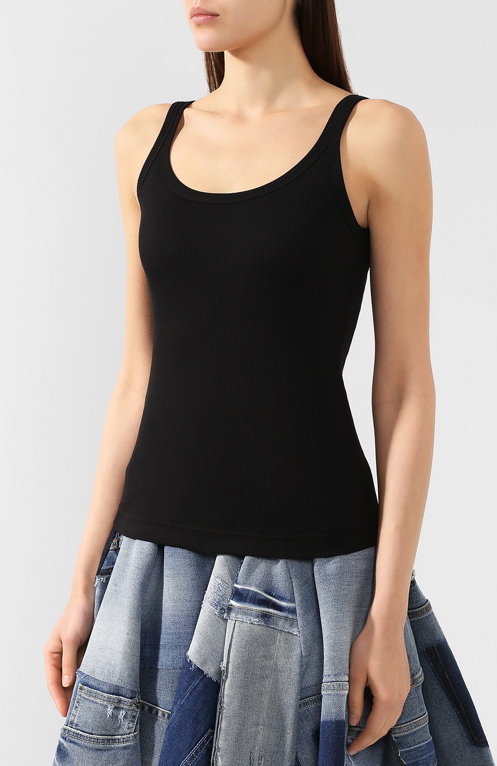 Облегающая майка фактурной вязки DOLCE & GABBANA, арт. 0102/F8H25T/FU7AV, фото 3