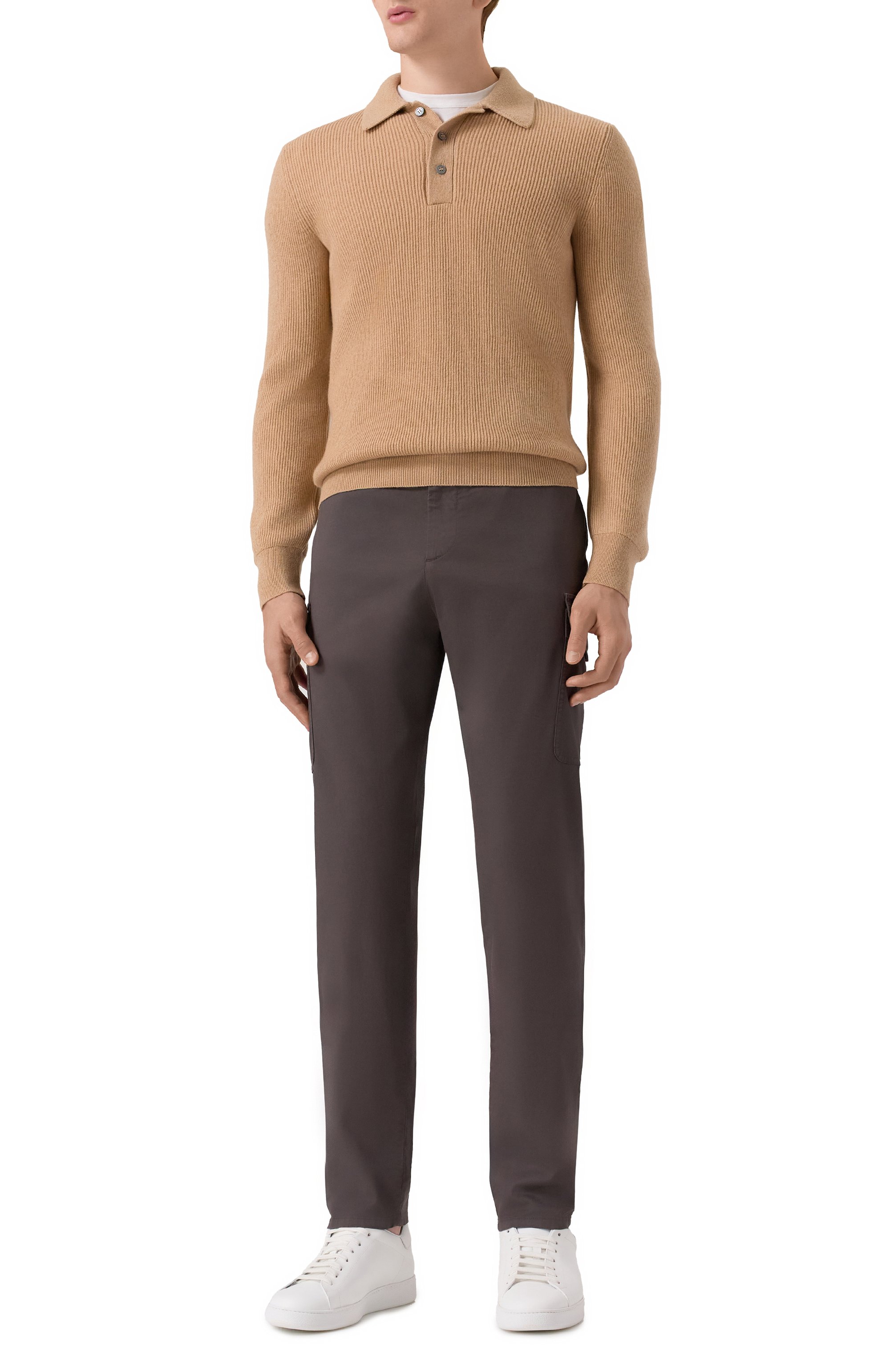 Поло из шерсти и кашемира GRAN SASSO, арт. 57161/19679, фото 2