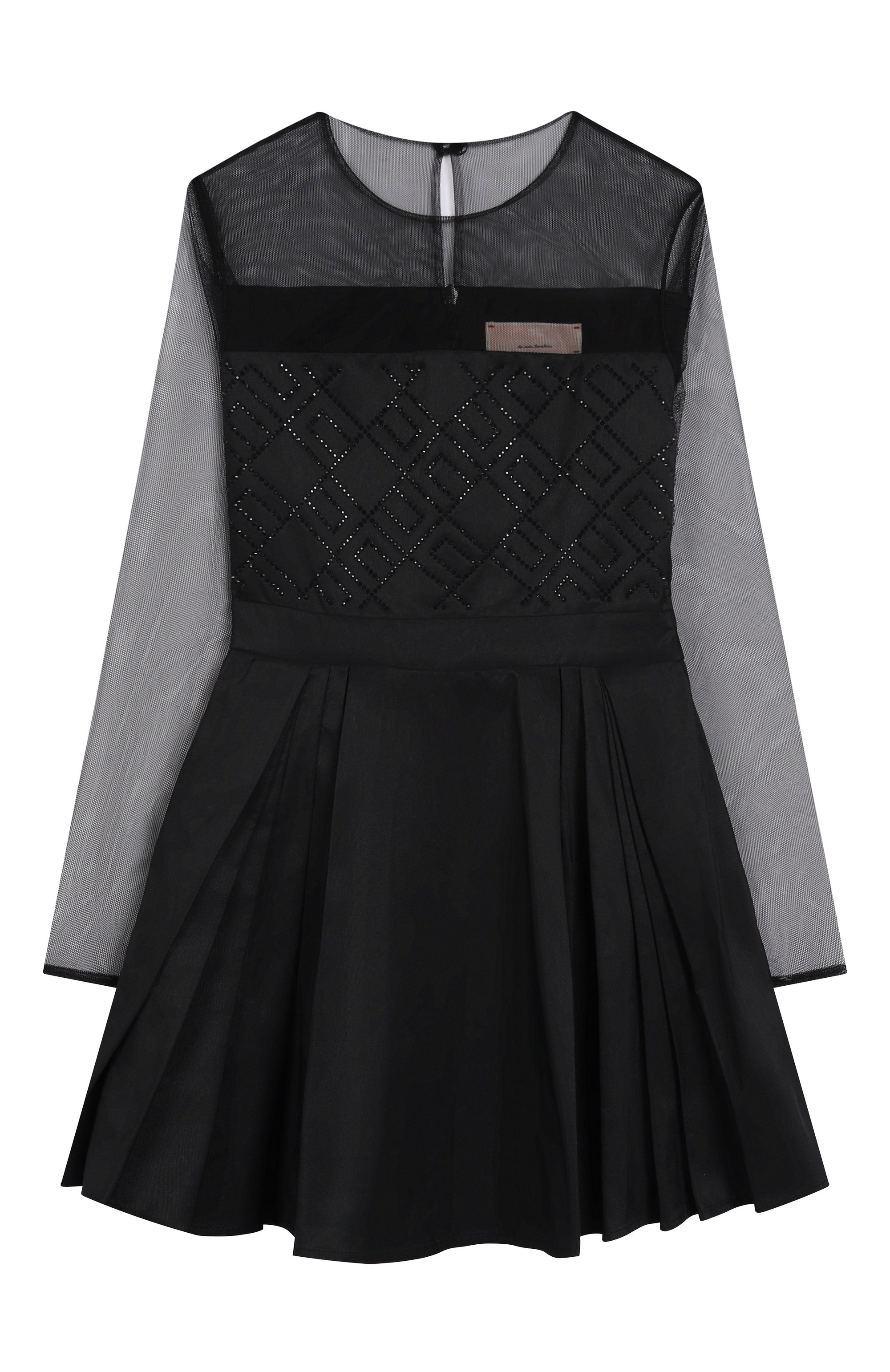 Платье ELISABETTA FRANCHI LA MIA BAMBINA черного цвета по цене 42800 руб., арт. EFAB6260/NY230/6-8, фото 1 Платье ELISABETTA FRANCHI LA MIA BAMBINA, арт. EFAB6260/NY230/6-8, фото 1