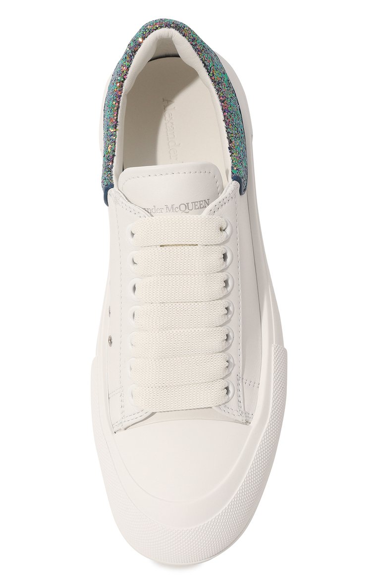 Кожаные кеды deck plimsoll ALEXANDER MCQUEEN, арт. 702047/WICE7, фото 1