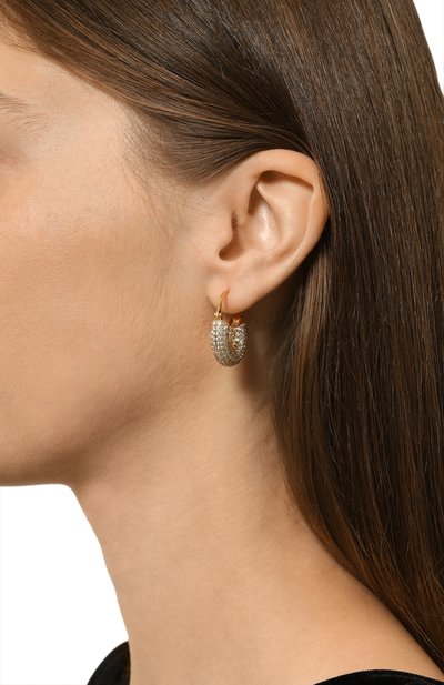 Женские серьги PEARL OCTOPUSS.Y, арт. SMALL DIAM0ND H00PS/M