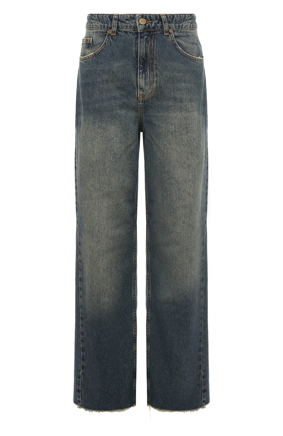 Джинсы LESYANEBO тёмно-голубого цвета по цене 18600 руб., арт. SS23/DENIMT002, фото 1 Джинсы LESYANEBO, арт. SS23/DENIMT002, фото 1