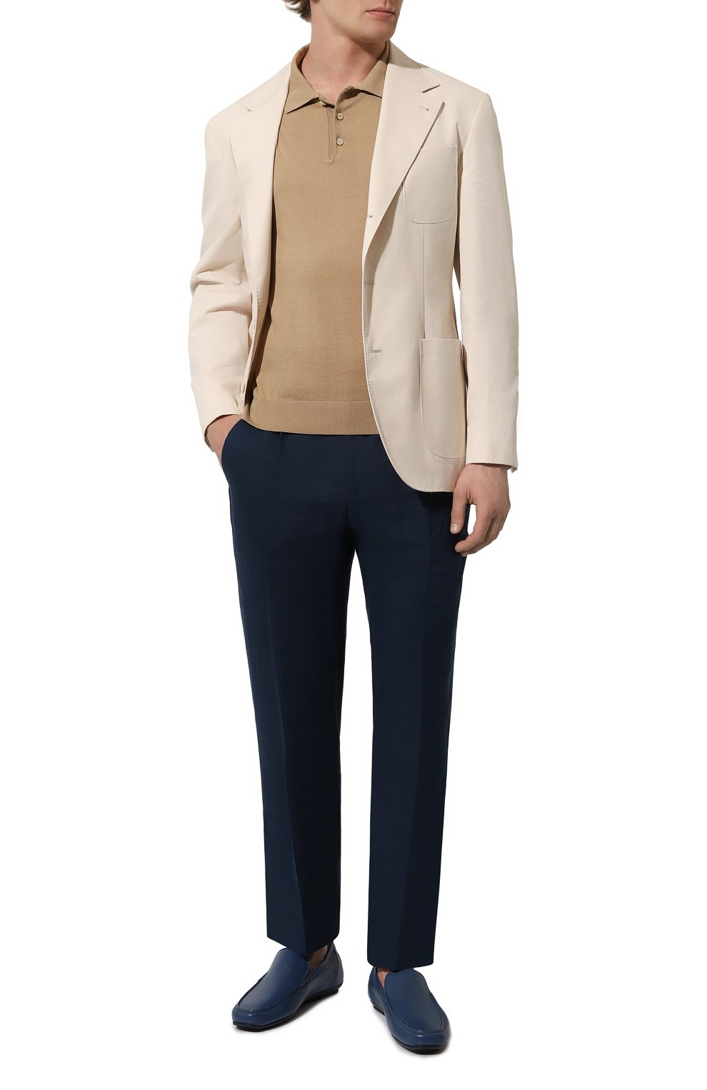 Кожаные мокасины ARTIOLI темно-синего цвета по цене 137000 руб., арт. 882/BIS/S0FT KID, фото 2 Кожаные мокасины ARTIOLI, арт. 882/BIS/S0FT KID, фото 2