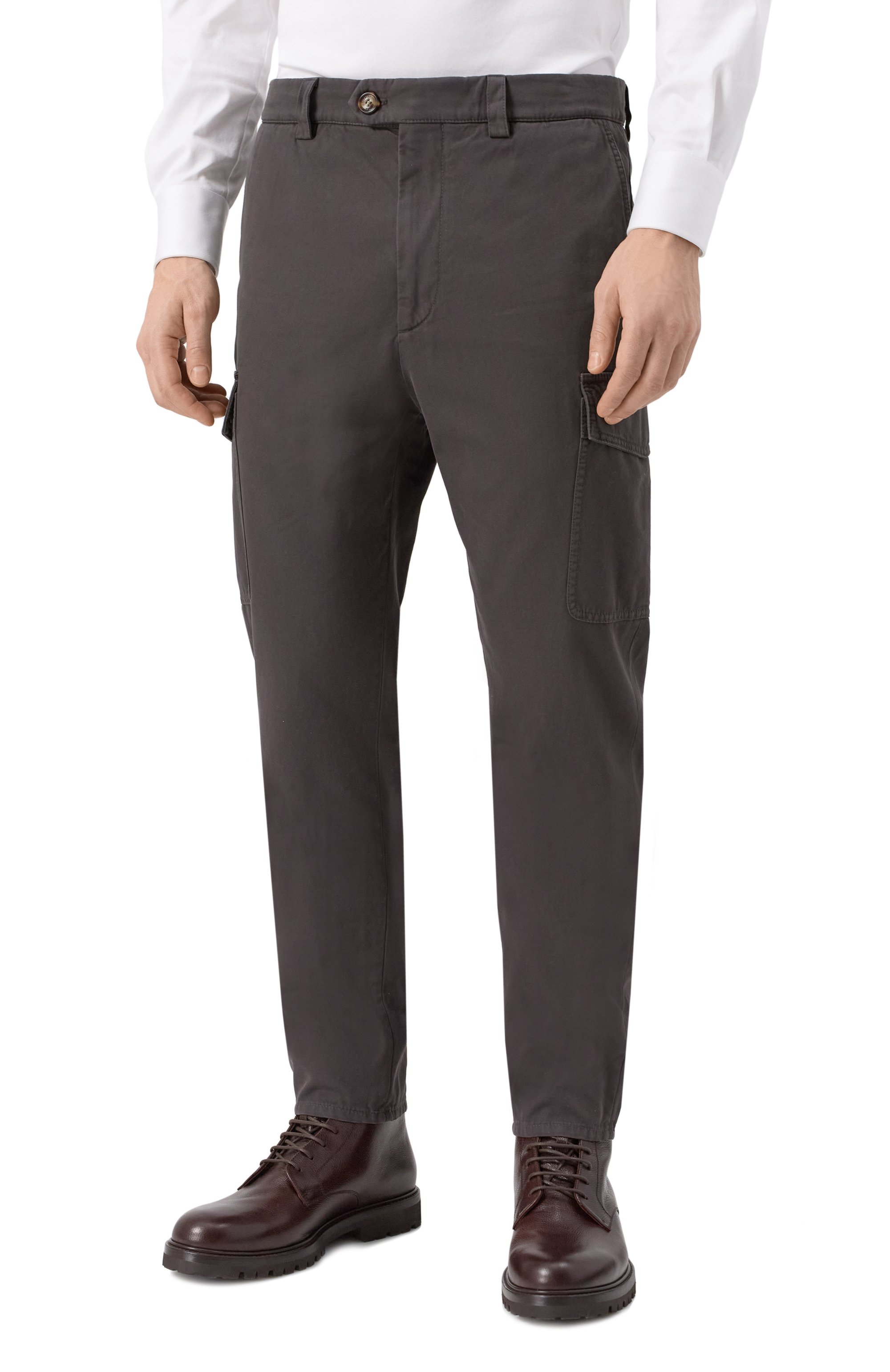 Хлопковые брюки-карго BRUNELLO CUCINELLI, арт. M252DE1890, фото 3