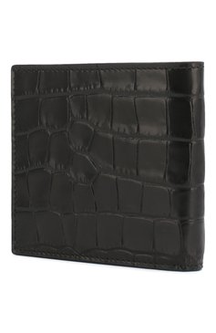 Мужской кожаное портмоне ALEXANDER MCQUEEN черного цвета, арт. 550854/DZT0Y | Фото 2 (Материал: Натуральная кожа; Нос: Не проставлено; Материал сплава: Проставлено)