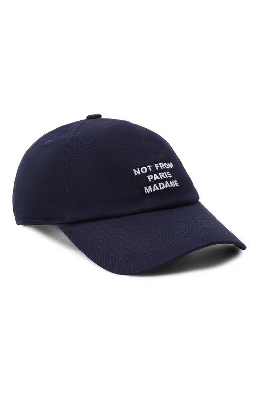 Хлопковая бейсболка Drole De Monsieur PERM-CP151-C0138-NY Синий PERM-CP151-C0138-NY