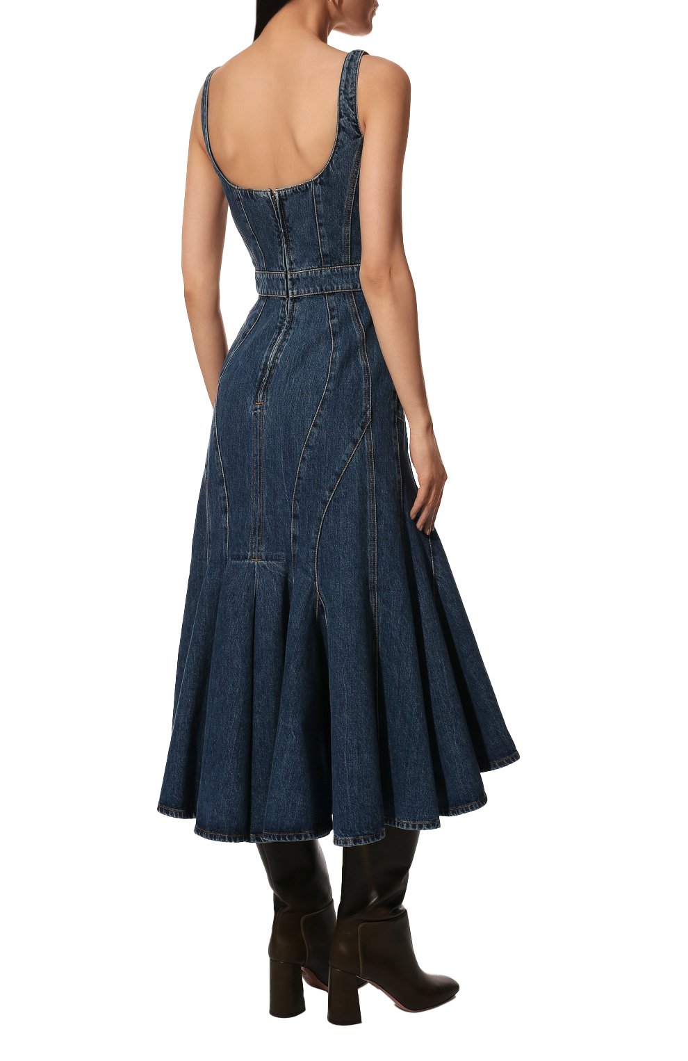 Джинсовое платье ALEXANDER MCQUEEN, арт. 682942/QMABP, фото 4